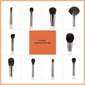 Professional Factory Synthetic hair Private Label High Quality 10PCS Makeup Brush set