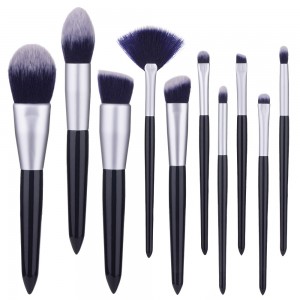 Private Label 10Pcs Professional Synthetic Hair Make Up Brushes Kit Cosmetic Wholesale Makeup Brush Set