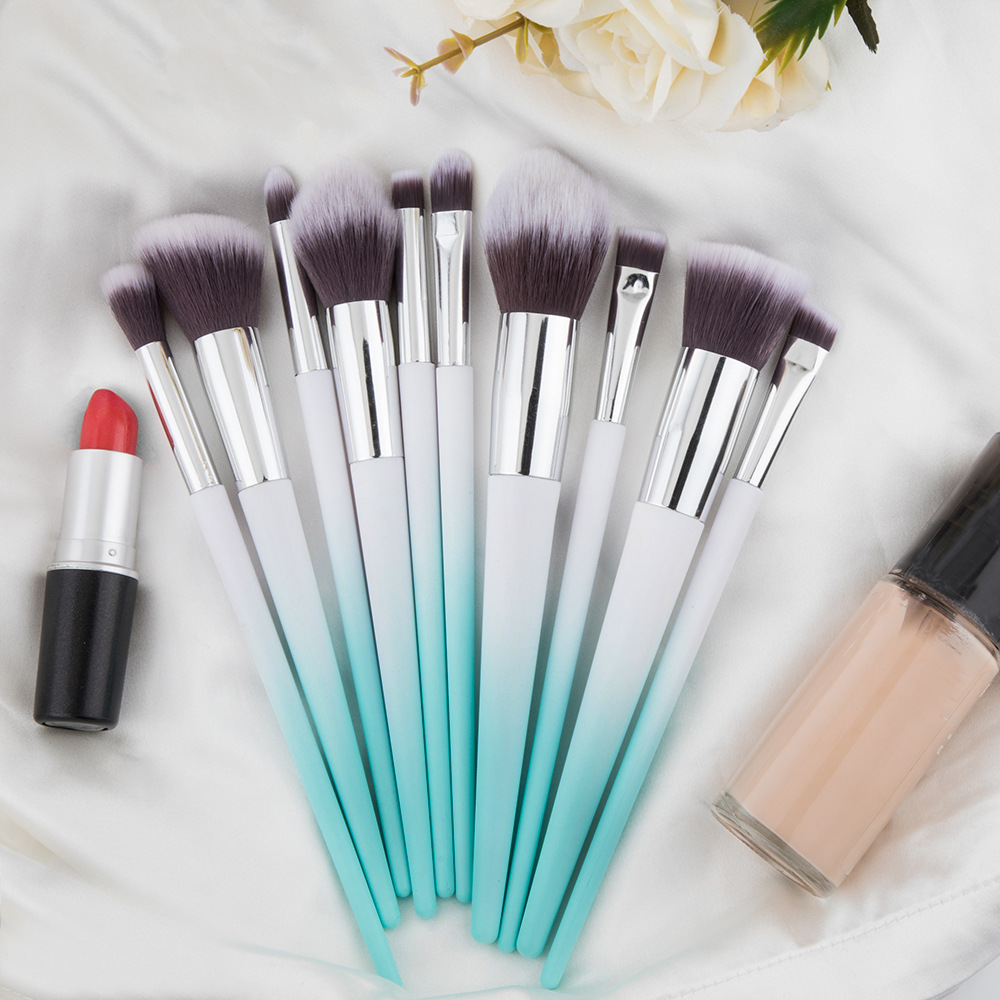10pcs gradient makeup brushes