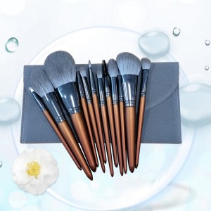 High quality 12pcs makeup brush set with synthetic hair