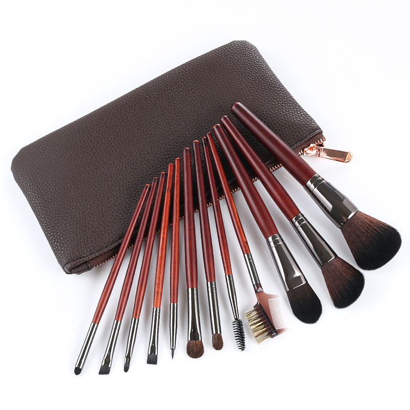 12pcs makeup brush with bag