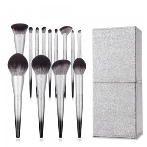 OEM Grey Color 13pcs Brush Set Nano Hair Makeup Brush Set