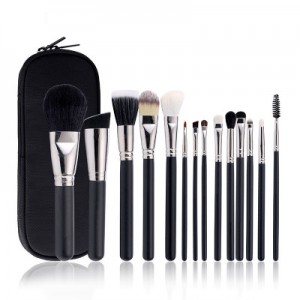 Newest hair Cosmetic Professional 14pcs Make up Brush Set Private label premium cosmetic brush