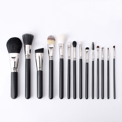 14pcs black makeup brushes