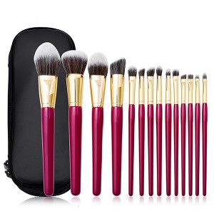 Premium quality 15pcs makeup brush set