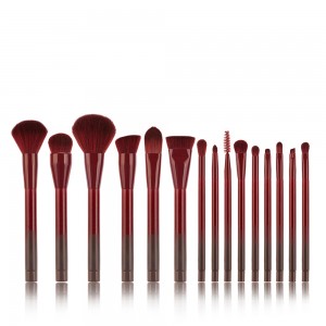 Custom brand Hot Sale 15PCS Cosmetic Makeup Brush Set with Synthetic Hair