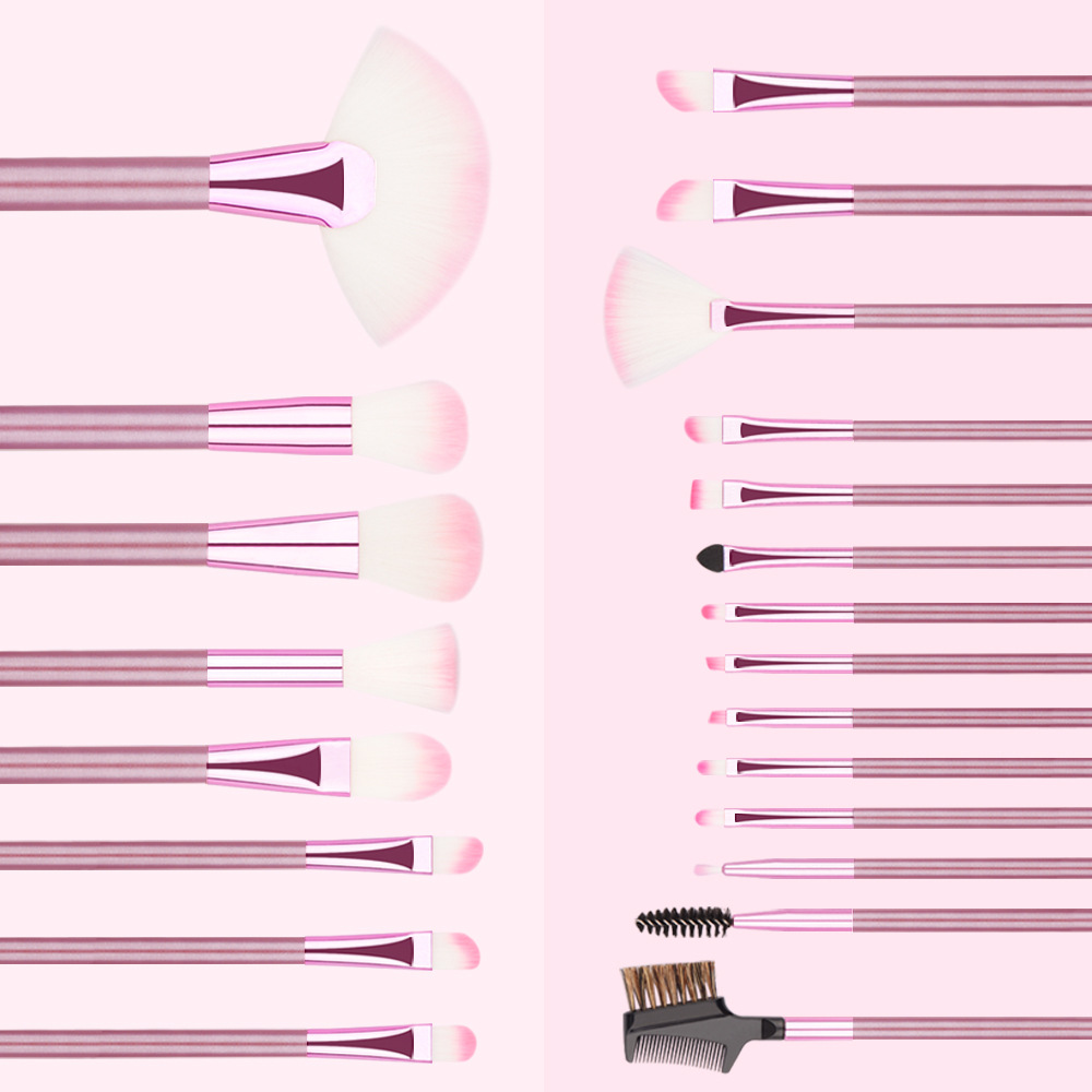 China factory of 22pcs pink makeup brushes set Featured Image