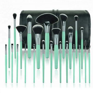 Wholesale 24pcs light blue makeup brush set