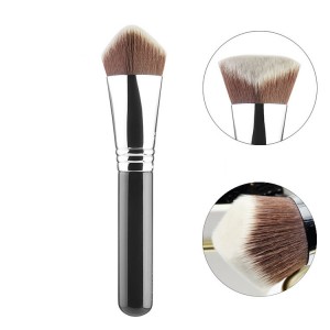 Private label 3D copper ferrule foundation brush
