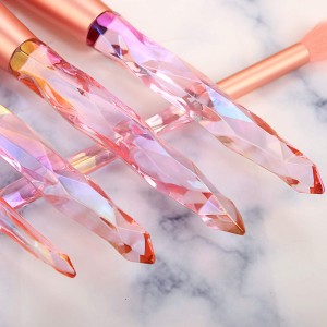Private 10pcs Cystal handle cosmetic makeup brushes set