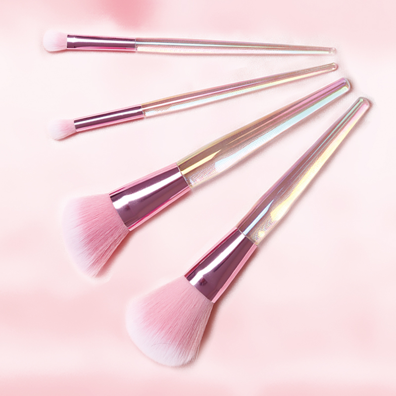 4pcs acrylic makeup brush set