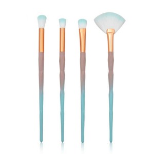 Customized Eye makeup brushes set 4pcs eye shadow micro glow brush