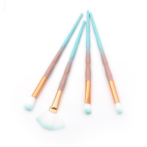 Customized Eye makeup brushes set 4pcs eye shadow micro glow brush
