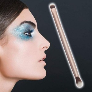Custom logo Dual End Eye makeup Brush Eyeshadow concealer brush