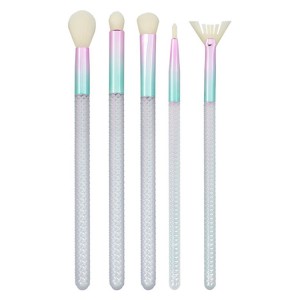 Custom logo 5pcs travel eye makeup brushes set eye shadow blending pencil brush
