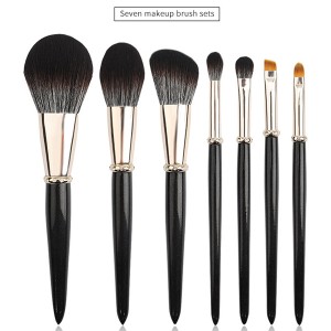 Newest design 7pcs makeup brush set with diamond ferrule