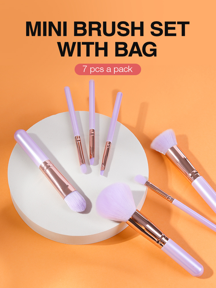 7pcs soft makeup brush