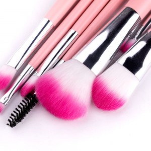 New 7pcs Pink Personal Cosmetic Brush set and Make up Brush set