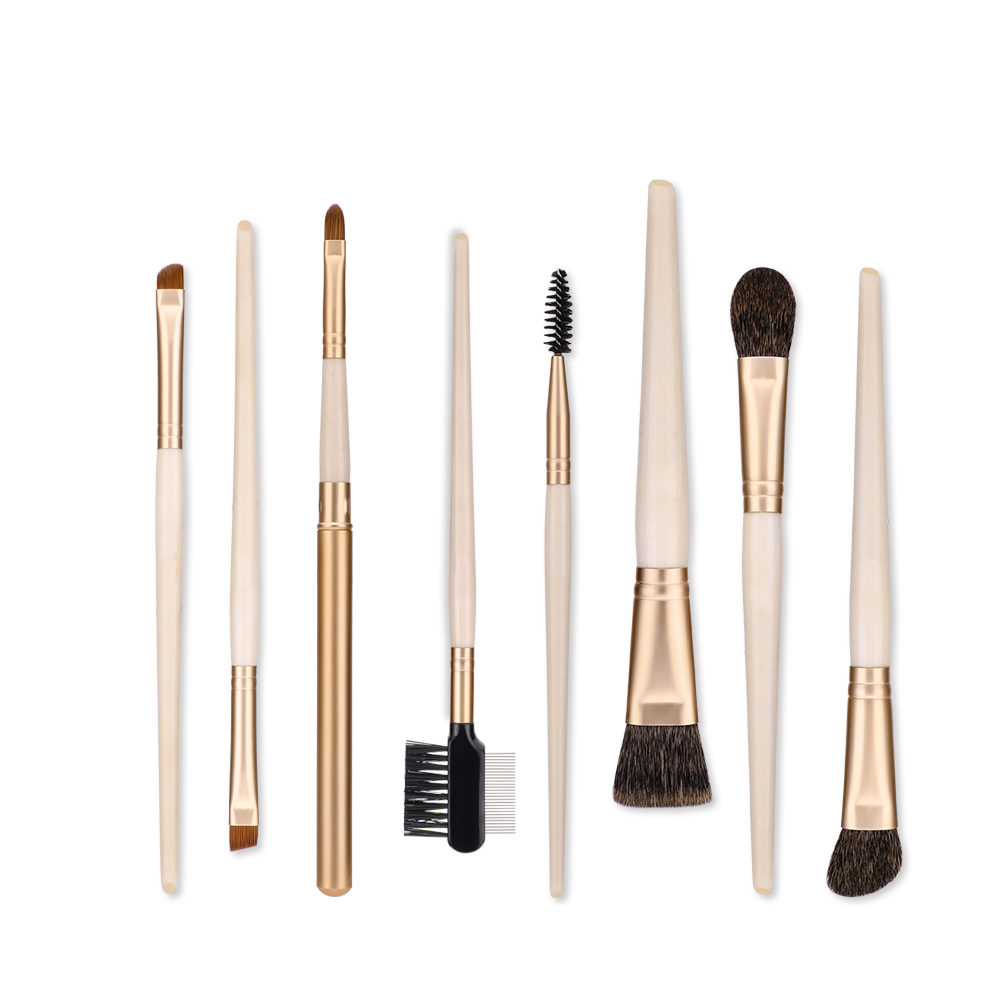 8pcs beige makeup brush