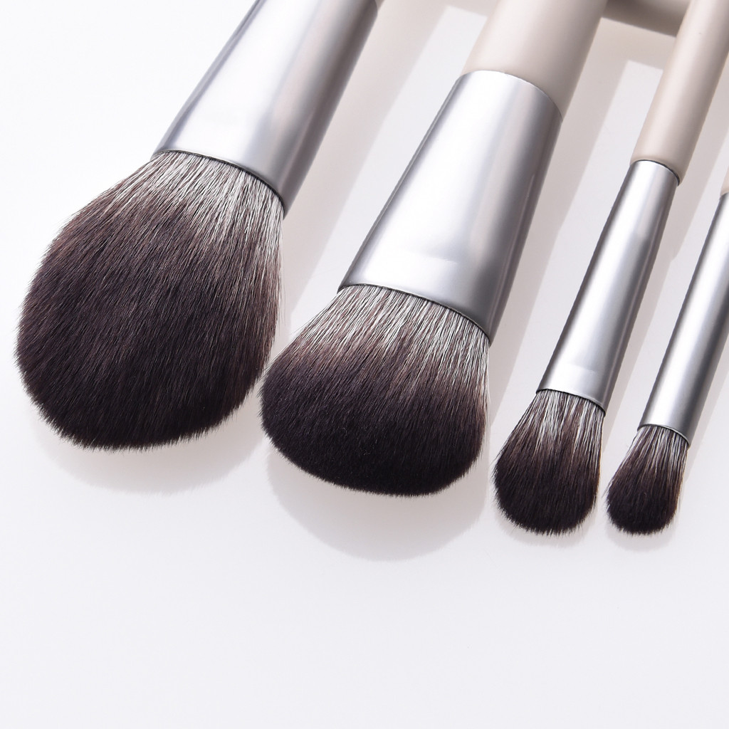 8pcs grey makeup brushes