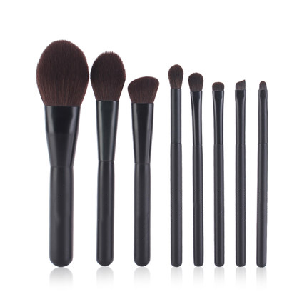 8pcs matt black makeup brush