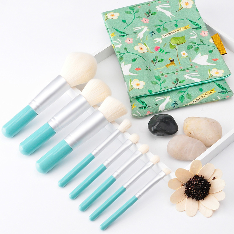8pcs spring makeup brush set