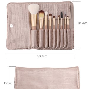9pcs Makeup Brush Set Wholesale Nude color Private Label Professional Makeup Brush Set