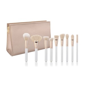 9pcs Classic black makeup brush set with private label
