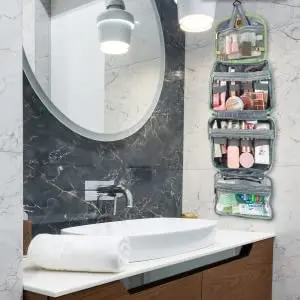 Customize Beauty Case Waterproof Hanging Travel Toiletry Organizer Makeup Bag for Women