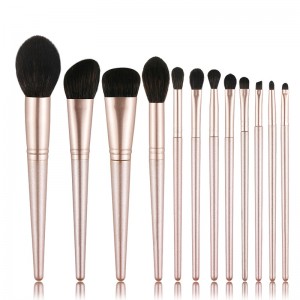 Customize Classical Makeup Brush Set 12Pcs Premium Synthetic Hair Powder Foundation Cosmetics Tools