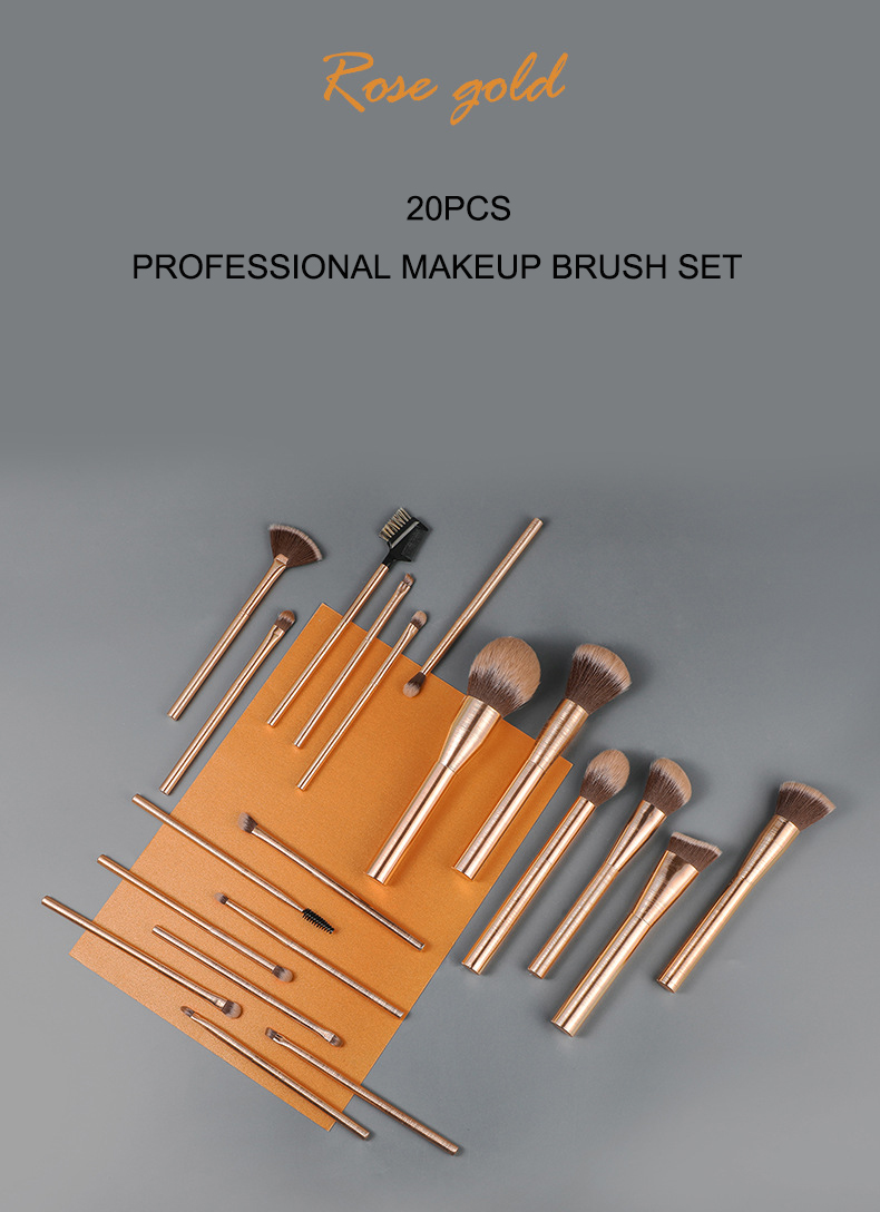 GOLD MAKEUP BRUSHES