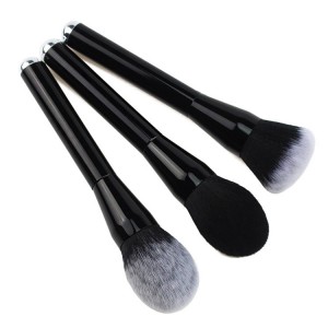 Private label 3pcs Face makeup brushes powder brush flam brush