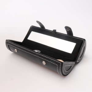 Black makeup brush organizer cosmetic bag makeup brush tube holder