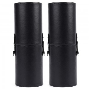 Private label Storage bags Pu Leather Travel Brushes Case Bag Cup Makeup Brush Holder