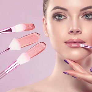 China factory of 22pcs pink makeup brushes set