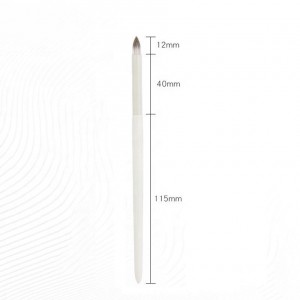 Wholesale Single Makeup Brush Synthetic Hair Aluminum Tube Birch Handle Luxury Pencil Concealer Makeup Brush