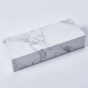 Custom Logo Cosmetic Marble Paper Boxes for Makeup Brushes