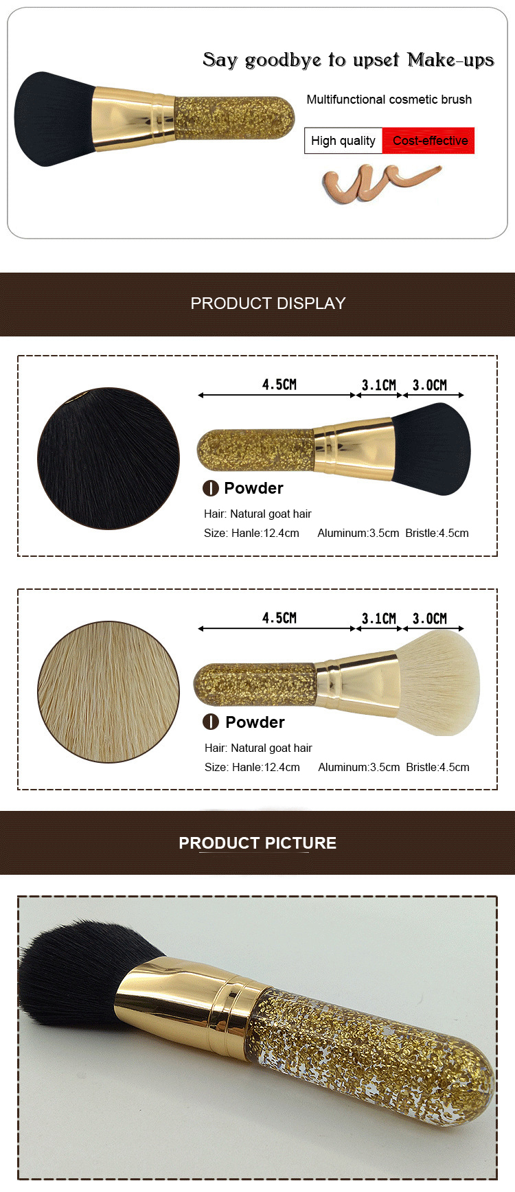OEM mini powder brush
