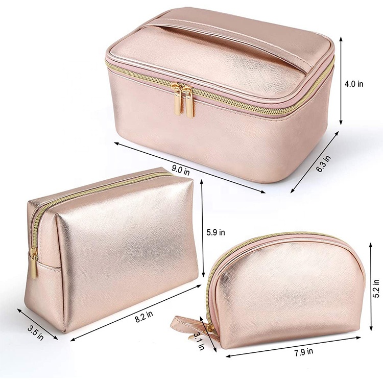 Organized Makeup Case Storage Cosmetic Pouch with Strap Custom Toiletry Bags Multifunction Cosmetic Case