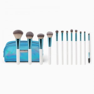 Private label 12 pieces cruelty free makeup brush set Manufacturer