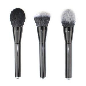 Private label 3pcs Face makeup brushes powder brush flam brush