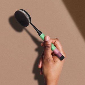 Customize Oval Toothbrush Makeup Brush Set Cream Contour Powder Concealer Foundation Eyeliner Cosmetics Tool