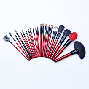 Prvate label 22pcs natural hair makeup brush set