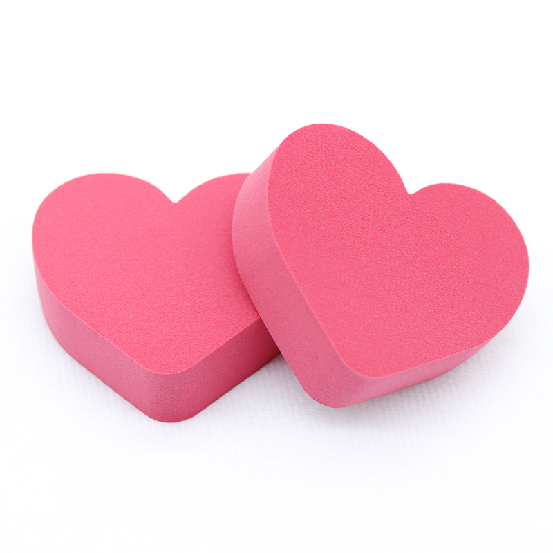 Cosmetics Sponge Puff Heart-shaped Makeup Sponge Facial Foundation Liquid Powder Beauty Blender Featured Image