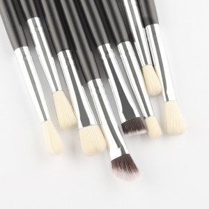 Custom High Quality Eye Makeup Brush Set 8Pcs Synthetic Hair Eyeshadow Brow Blending Beauty Tools Kits