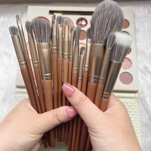 14Pcs Professional Makeup Brush Set Private Label Soft Vegan Powder Concealer Eyelash Cosmetics Brushes