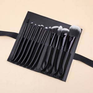 OEM ODM High Quality 11PCS Black Makeup Brush Sets Vegan Cosmetic Tools with Beauty Bag