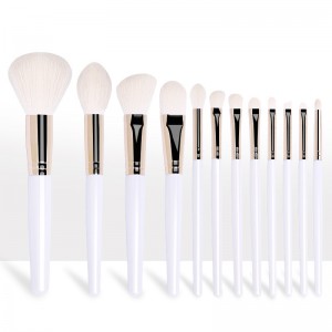 Premium Travel makeup brush set 12Pcs Essential Cosmetic tools Synthetic Hair Make up Brushes with PU Bag