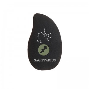 Wholesale Soft Black Makeup Sponge Twelve-constellation Printing Cosmetic Puffs Foundation Blending Beauty Blender