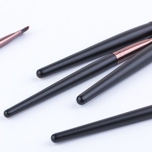 5pcs black vegan hair eye makeup brush set Eye brow eyeliner brushes